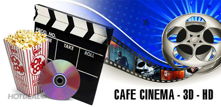 2h Xem Phim HD+2 Phần Snack Cho 2-4 Người Tại Café Cinema